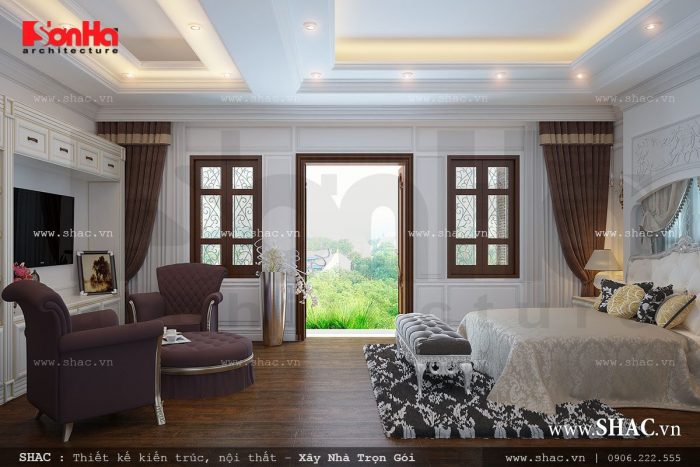 Mẫu phòng ngủ kiểu Pháp đẹp