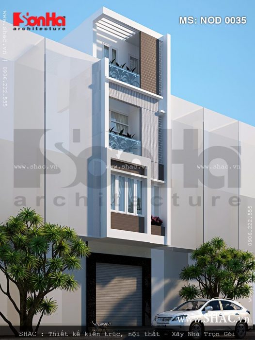 Nhà ống hiện đại, nhà ống kiến trúc hiện đại