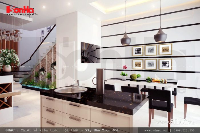 nội thất phòng ăn, nội thất phòng bếp, bếp ăn đẹp và rộng