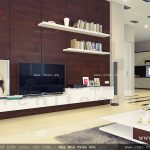 Nội thất phòng khách cho biệt thự hiện đại 3 tầng