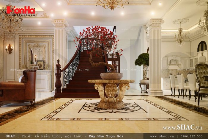 Nội thất phòng khách cổ điển đẹp