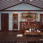Nội thất phòng thờ kiểu á Đông