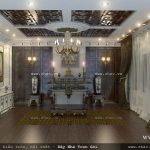 Nội thất phòng thờ tôn nghiêm