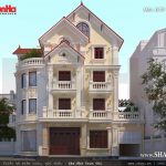 Phối cảnh kiến trúc biệt thự Pháp 5 tầng