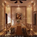 Nội thất phòng ăn biệt thự pháp