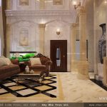 phòng khách đẹp và sang trọng cho biệt thự pháp lâu đài