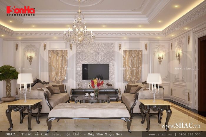 Phòng khách biệt thự đẹp