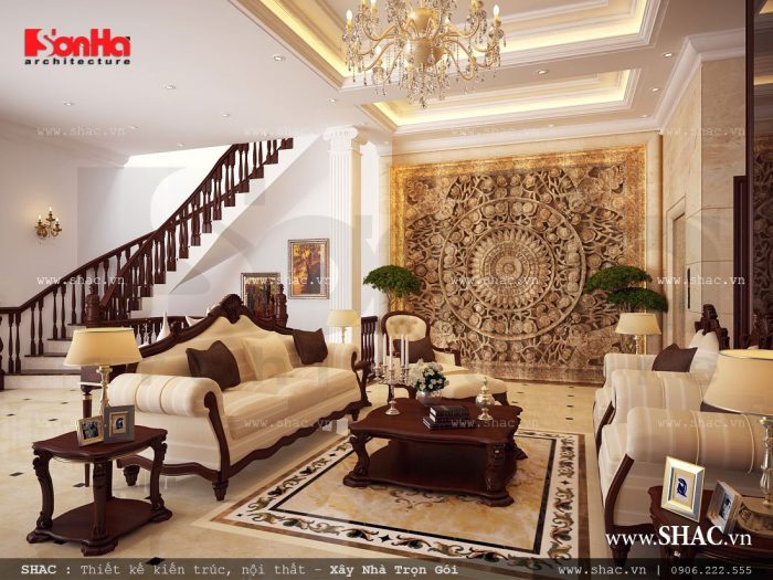 Phòng khách đẹp cho biệt thự