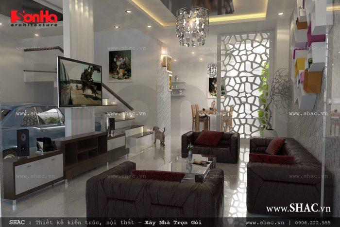 Phòng khách hiện đại, thiết kế phòng khách đẹp có sofa