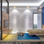 Thiết kế phòng ngủ cho con, phòng ngủ đẹp cho con trai