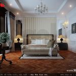 Thiết kế Phòng ngủ đẹp với nội thất cổ điển nhẹ nhàng kiểu pháp