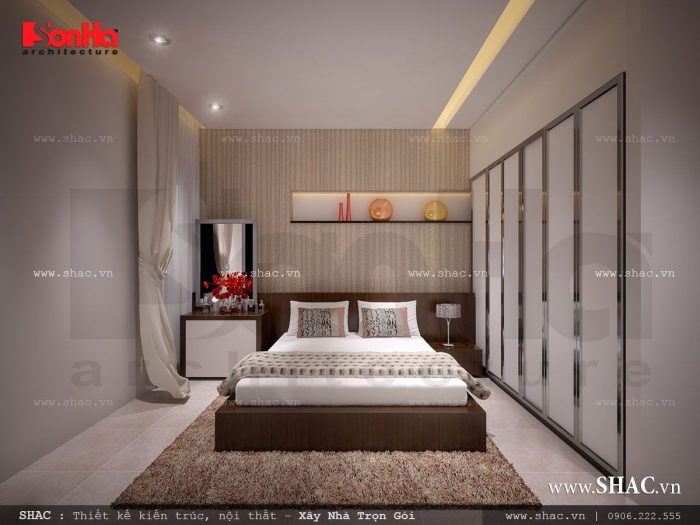 thiết kế phòng ngủ gọn gàng , phòng ngủ đơn giản