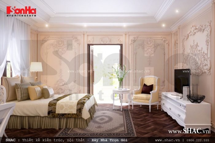 Nội thất phòng ngủ mang đậm nét châu Âu, mẫu phòng ngủ đẹp