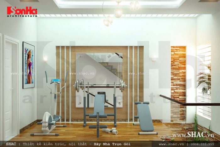 thiết kế phòng gym cho gia đình, phòng tập thể hình tại nhà