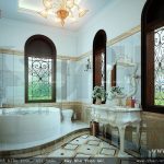 Bản thiết kế phòng vệ sinh wc tiện nghi với đồ nội thất cao cấp