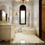 phòng vệ sinh cao cấp, wc cho biệt thự lâu đài