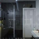 Phòng vệ sinh khép kín với nội thất hiện đại, thiết kế nội thất wc đẹp