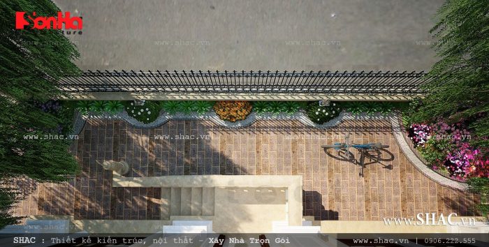 Sân vườn đẹp thiết kế cho biệt thự