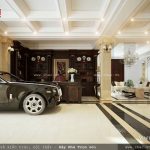 Tầng hầm biệt thự, bản thiết kế tầng hầm rộng cho biệt thự lâu đài, tầng hầm làm gara xe ô tô