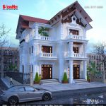 Thiết kế biệt thự Pháp 3 tầng