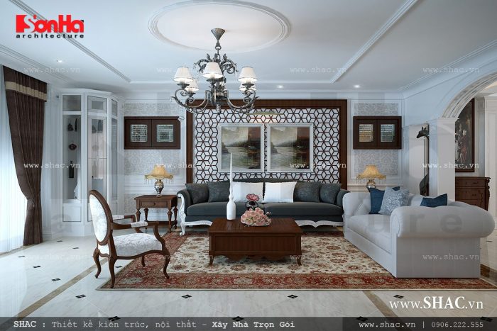 Thiết kế phòng khách sang trọng