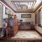 Kiến trúc biệt thự pháp 4 tầng trọn gói - BTLD 0003 6