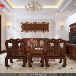 Mẫu bàn ghế gỗ đẹp cho phòng khách