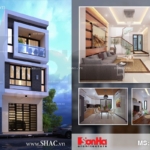 Thiết kế nhà ống 3 tầng hiện đại