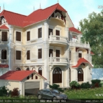 Biệt thự 3 tầng kiến trúc Pháp đẹp