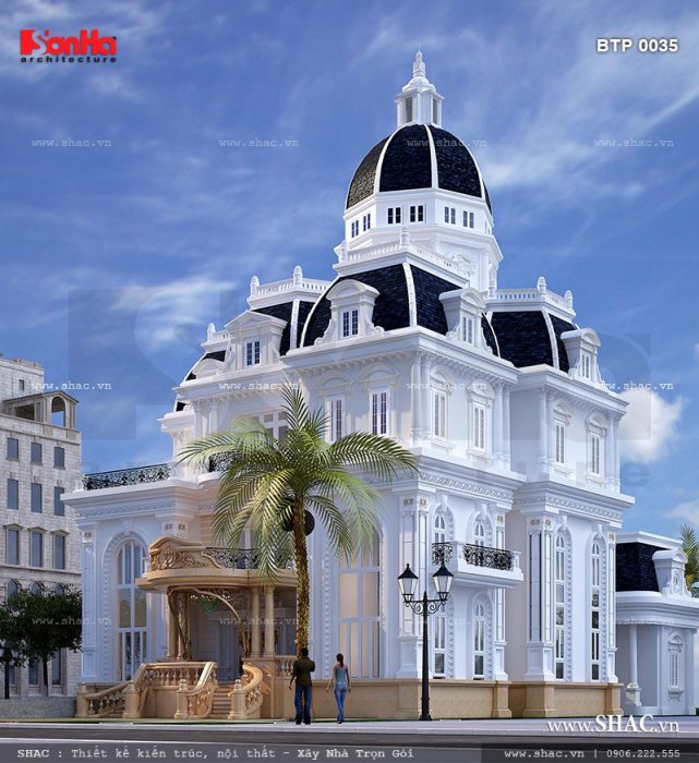 Biệt thự cổ điển Pháp 3 tầng