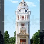 Kiến trúc biệt thự lâu đài 6 tầng đẹp