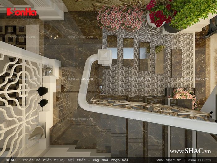 Mẫu cầu thang nhà phố đẹp