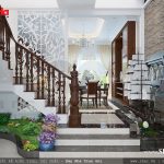 Mẫu cầu thang tiểu cảnh đẹp