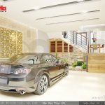 Thiết kế gara để xe cho nhà ống