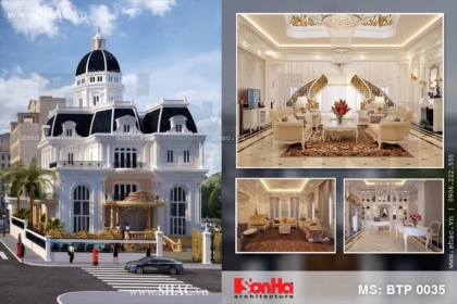 Biệt thự cổ điển kiến trúc pháp