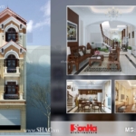 Nhà phố 4 tầng kiến trúc Pháp