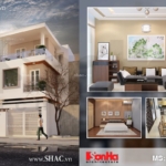 Hồ sơ thiết kế nhà ống 3 tầng kiểu hiện đại