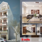 Thiết kế nhà ống kiến trúc hiện đại 5 tầng