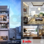 nhà ống 4 tầng hiện đại