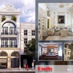 Thiết kế nhà ống kiểu Pháp 4 tầng