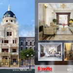 Thiết kế nhà ống kiểu Pháp 4 tầng