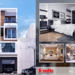 Thiết kế nhà phố 4 tầng kiểu hiện đại