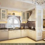 Không gian phòng bếp theo phong cách tân cổ điển