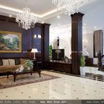 Thiết kế không gian phòng khách đẹp cho biệt thự