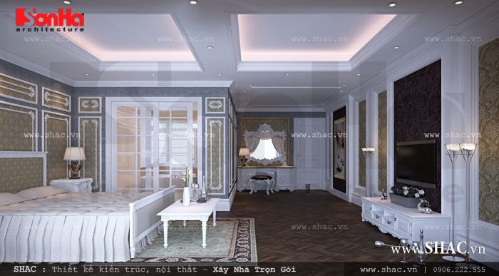 Không gian phòng ngủ kiểu Pháp