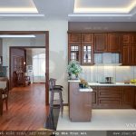 Mẫu phòng bếp ăn cho nhà ống