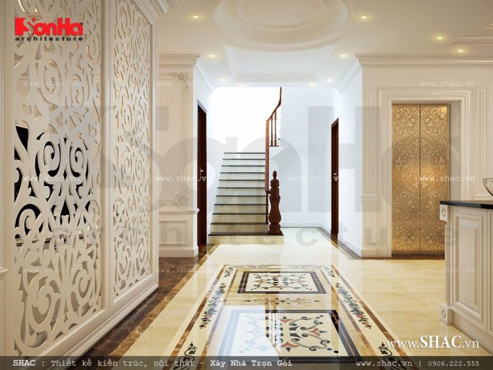 Không gian sảnh thang giao tầng