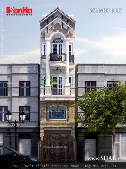 Nhà lô phố kiểu Pháp 4,5 tầng