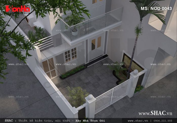 Nhà ống 2 tầng hiện đại