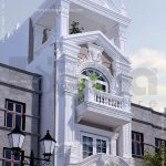 Thiết kế kiến trúc nhà ống kiểu Pháp